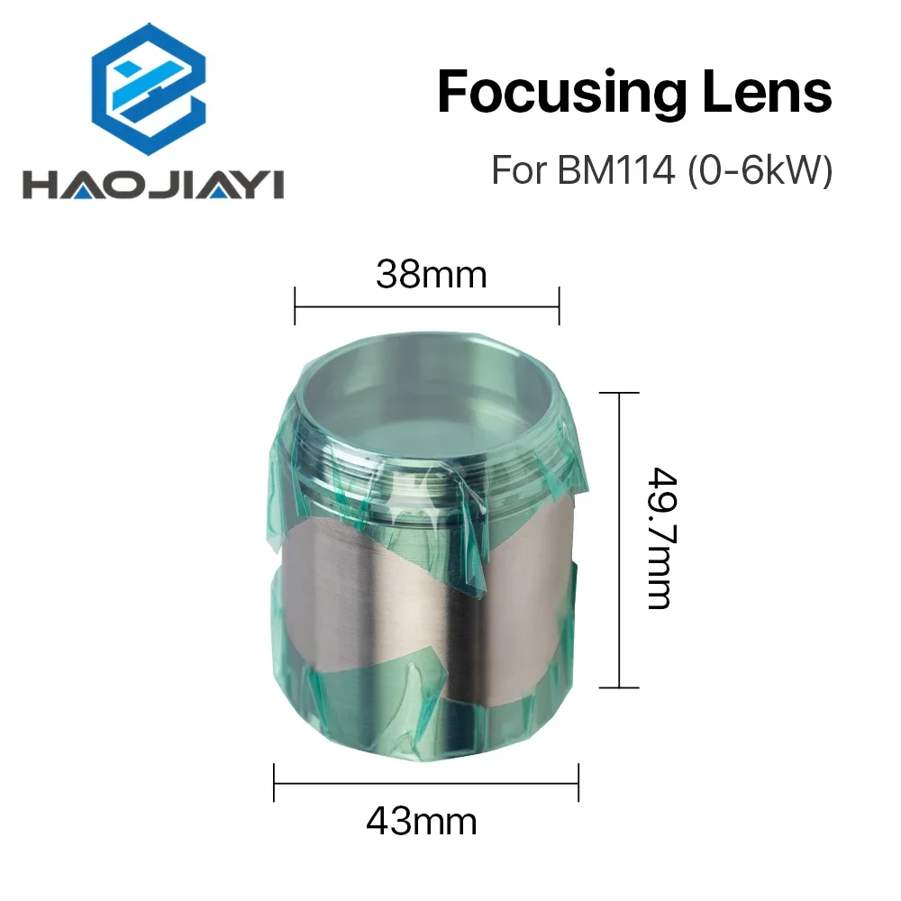 BM114 Lente di collimazione e messa a fuoco D37 F100 e D38.1 F200mm con supporto per obiettivo per testa di taglio laser Raytools BM114