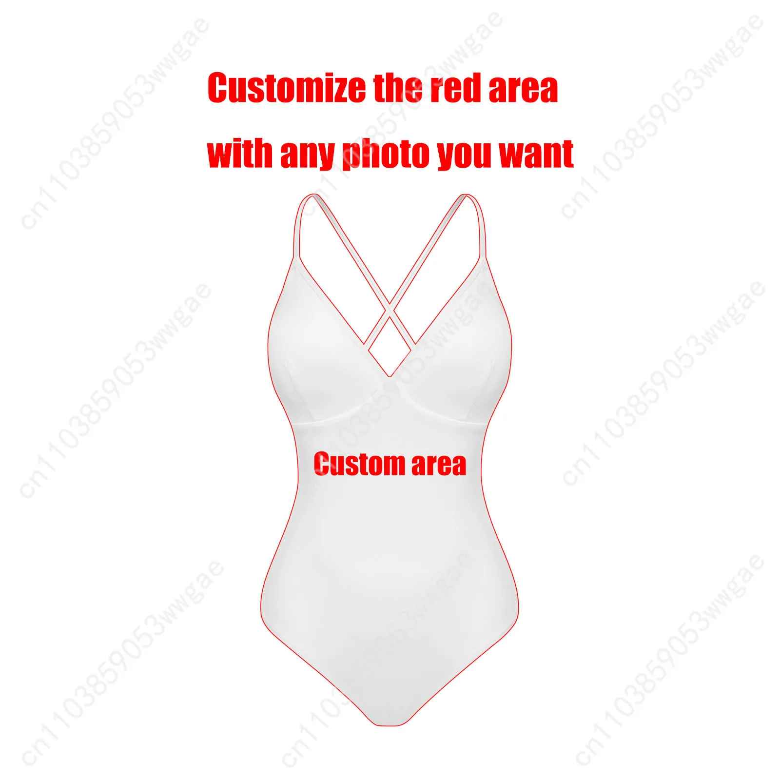 Mikecrack V-neck Halter Back Swimsuit Womens Bathing Suits Personalized Bikini Pool Beach Sexy Swimwear Customized Beachwear