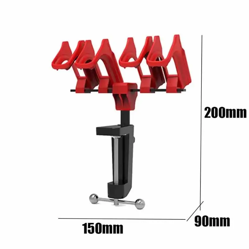 Support d'aérographe en alliage d'aluminium PT-AR, support robuste pour la peinture de modèles, Base antidérapante pour l'aérographe de loisirs et l'organisation des outils