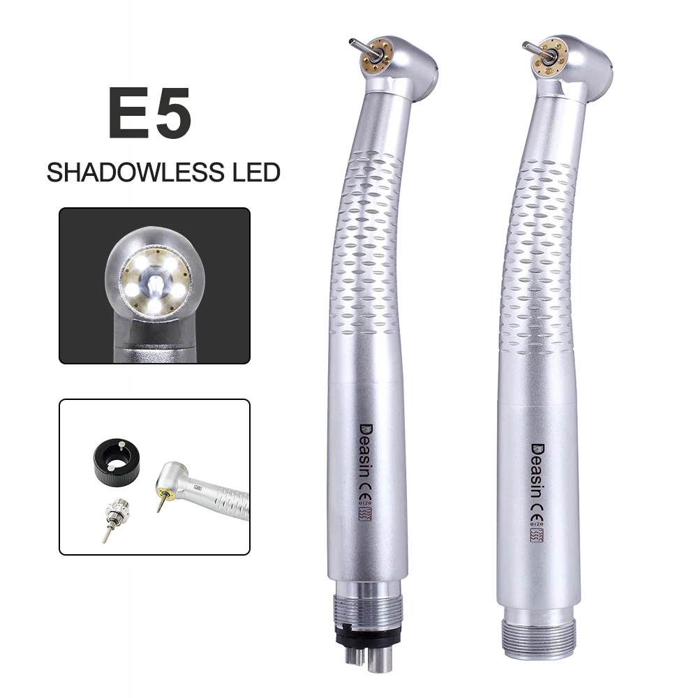 Turbina de alta velocidad sin sombras, 5 LED, pieza de mano, Kits de pulido de turbina de aire Dental, herramientas de blanqueamiento, herramientas de Material Dental