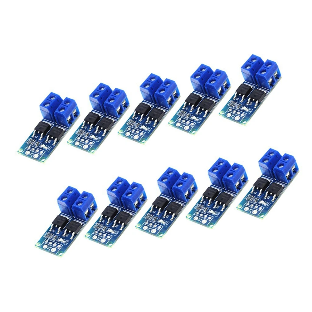 10PCS DC 5V-36V 15A(Max 30A) MOSFET MOS FET Trigger Switch Driver Module 0-20KHz PWM Regulator Control Panel