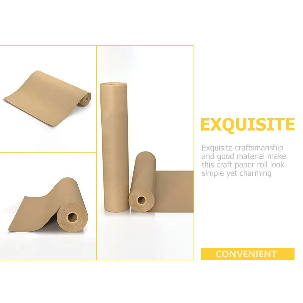 لفة ورق تعبئة بطول 30 مترًا من ورق كرافت عالي الجودة لتغليف الزهور والطرود البريدي والتخزين المتحرك والحرف اليدوية #1