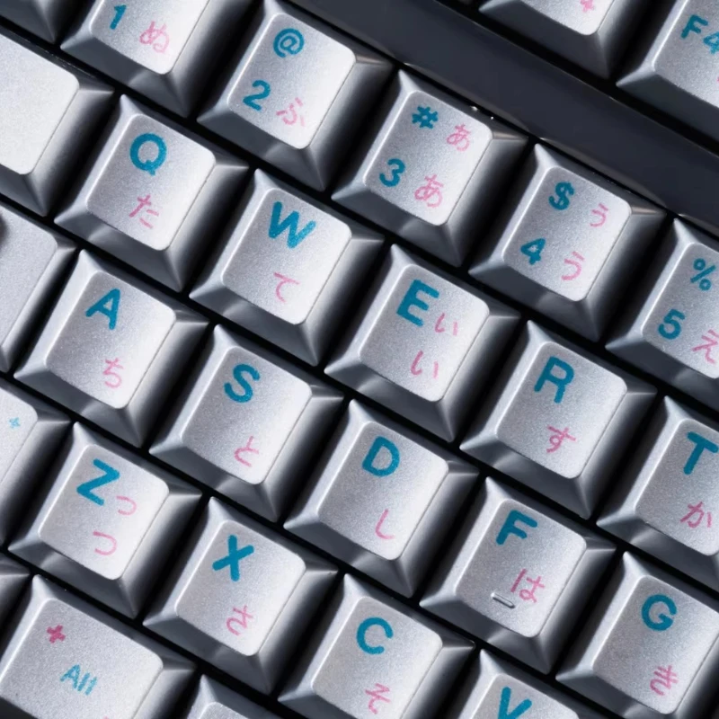 

Bright Spring Days Keycap Custom PBT Metallic Paint Frosting Cherry Profile Key Cap Cute Cartoon Anime Point Key Caps for Gamers