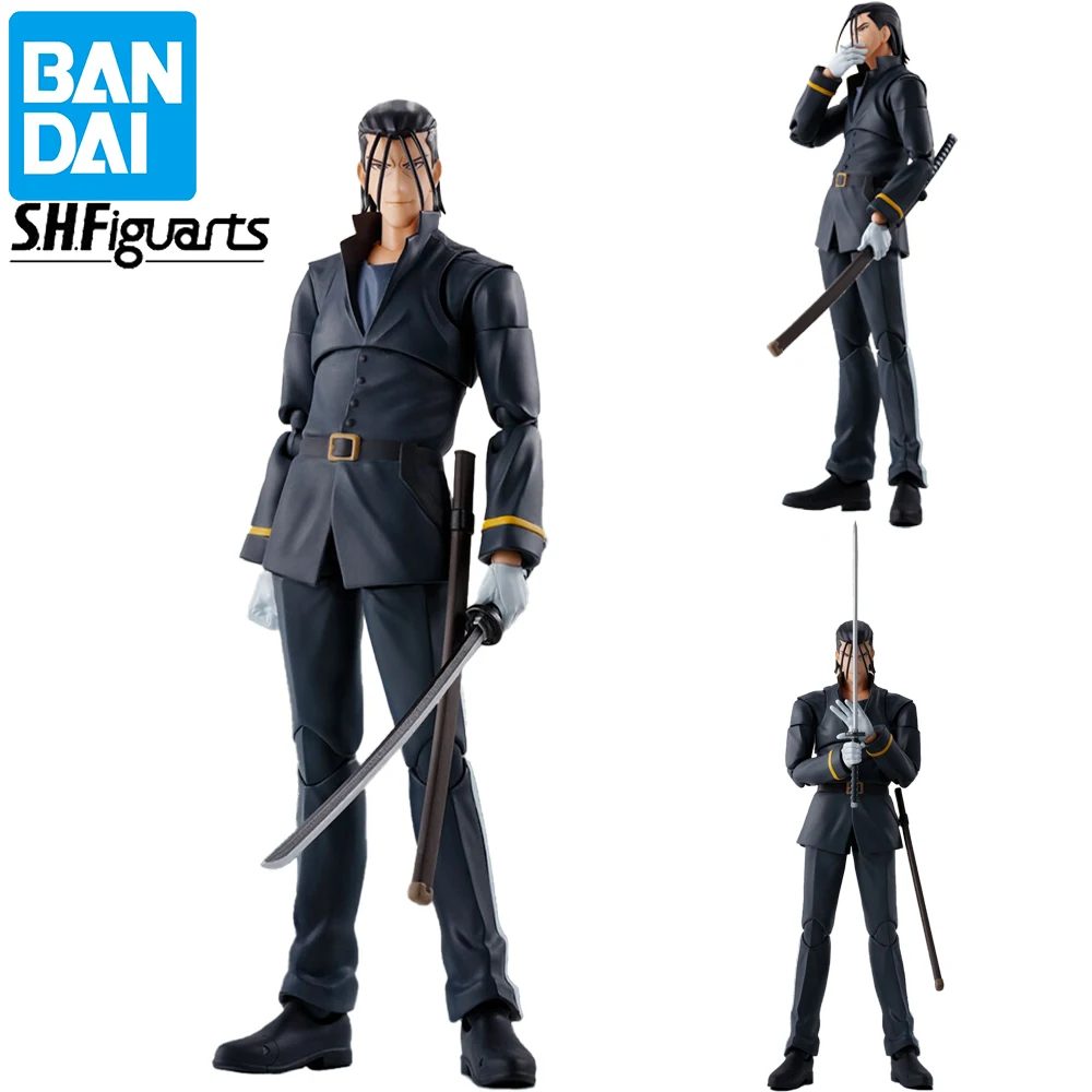 

Pre Sale Original Bandai S.h.figuarts Rurouni Kenshin Saitou Hajime Anime Figures Good Gifts for Fans Girls Boys Decoration