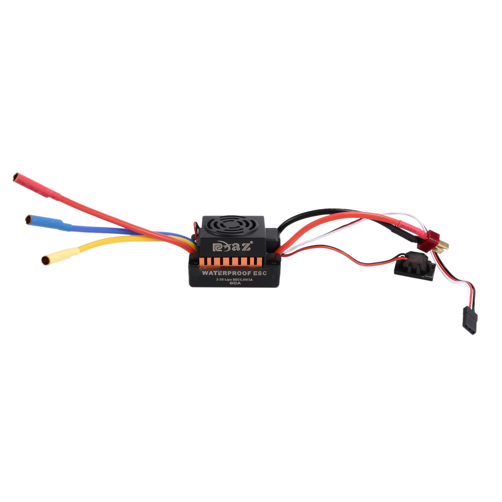 Bürstenloser Motor 60A Wasserdichter ESC Elektrischer Geschwindigkeitsregler für 1/10 1/12 1/16 RC Autoteile