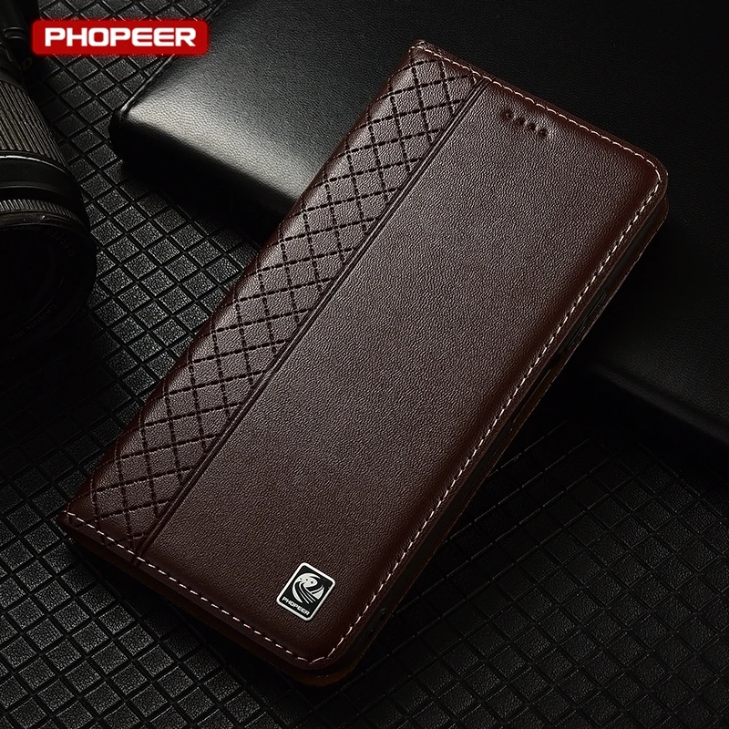 For Xiaomi Poco X6 X7 X8 Pro 5G Genuine Leather Case For Xiaomi Poco X5 X4 X3 X2 Pro 5G GT NFC Flip Magnet Slot Wallet Cover