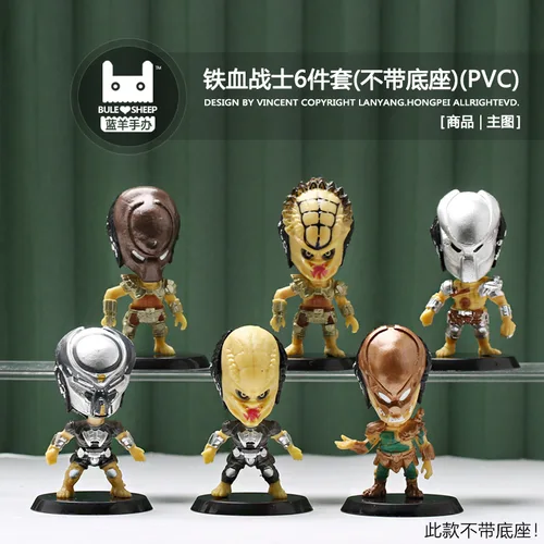 Imagen 2 del producto 6 figuras de guerra de forma especial Predator, marauders, modelo de muñeca ornamental de coche de pastel