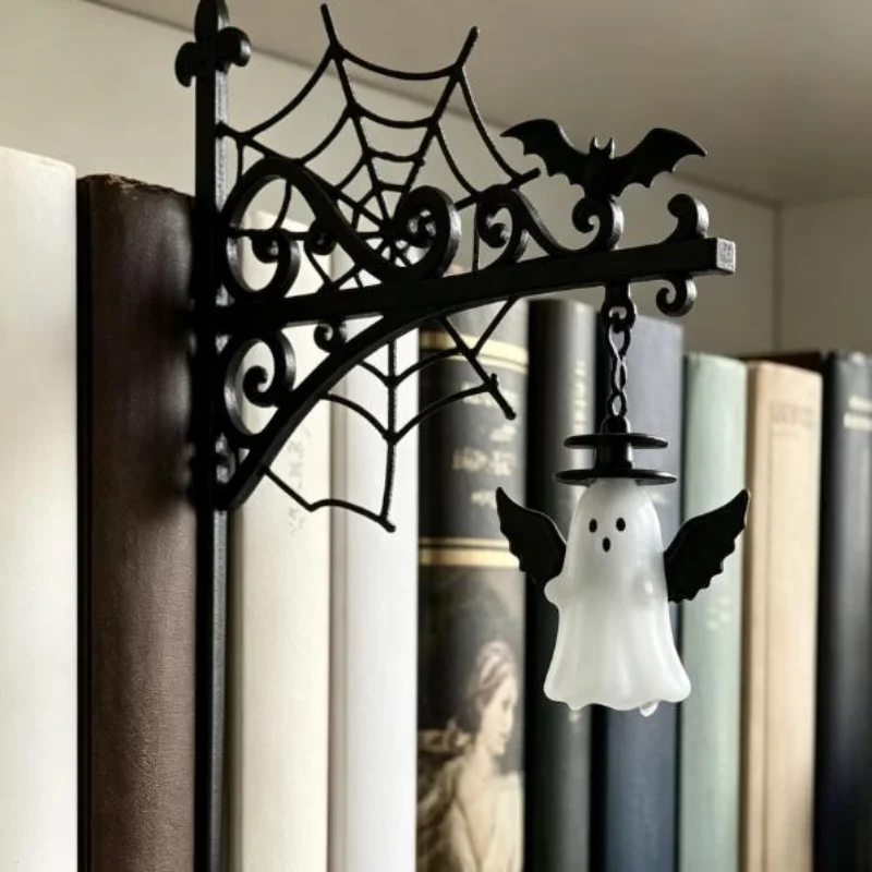 Library Lantern-Decorative Bookshelf Lighting, Warm LED Nightlight, Miniature Shelf Light, Home Desk Hanging Ornament