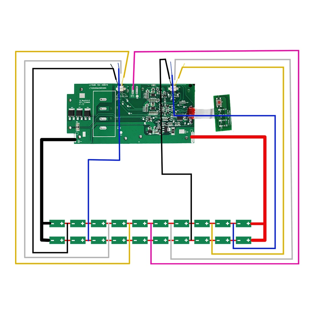 Imagem -06 - Li-ion Bateria de Plástico Case Pcb Placa de Circuito Caixa Escudo para Ryboi 40v Bateria Op4040a Op4026a Op4050 Op4050a Caixas Op4040