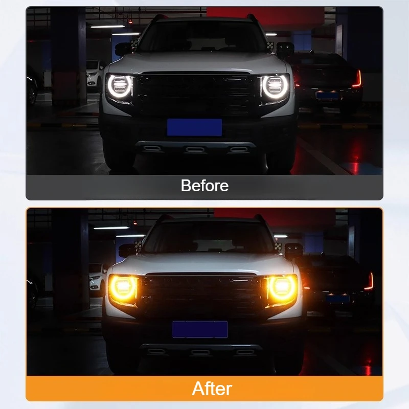 

For Haval Dagou Raptors Remote Control Daytime Running Light Yellow Controller American standard Modification Accessories