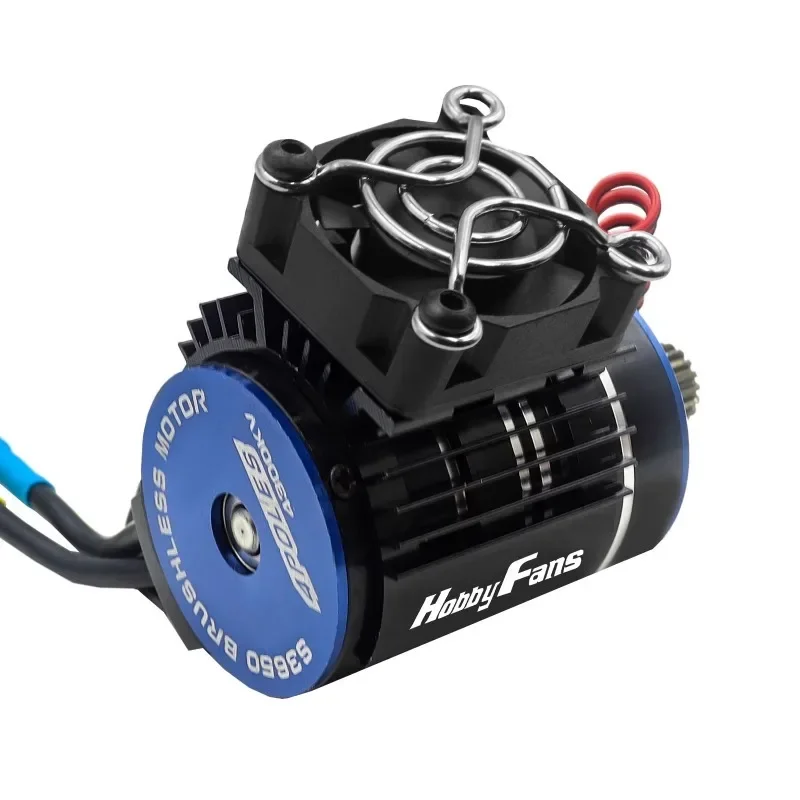 RC 전기 자동차 540 550 3650 3660 3665 Wltoys 144001 124017 부품 용 브러시리스 모터 방열판 커버 냉각 팬