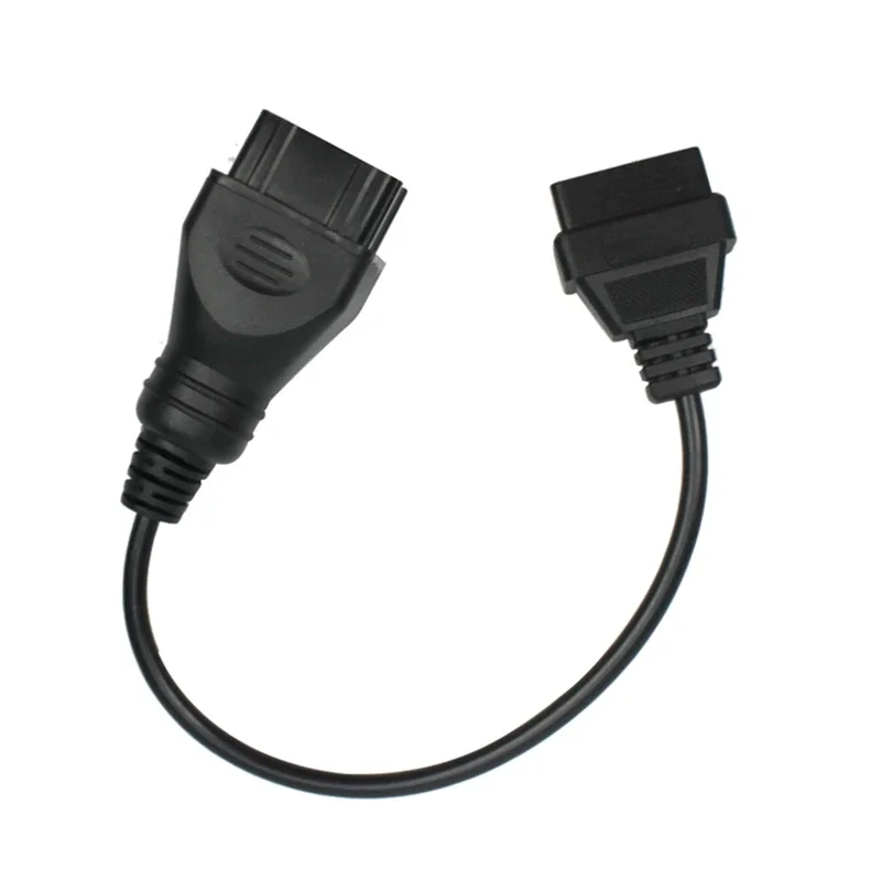 High quality For Renault 12 Pin OBDII OBD 2 Connector Adapter Diagnostic Extension Cable For Renault 12Pin to OBD2 16 Pin