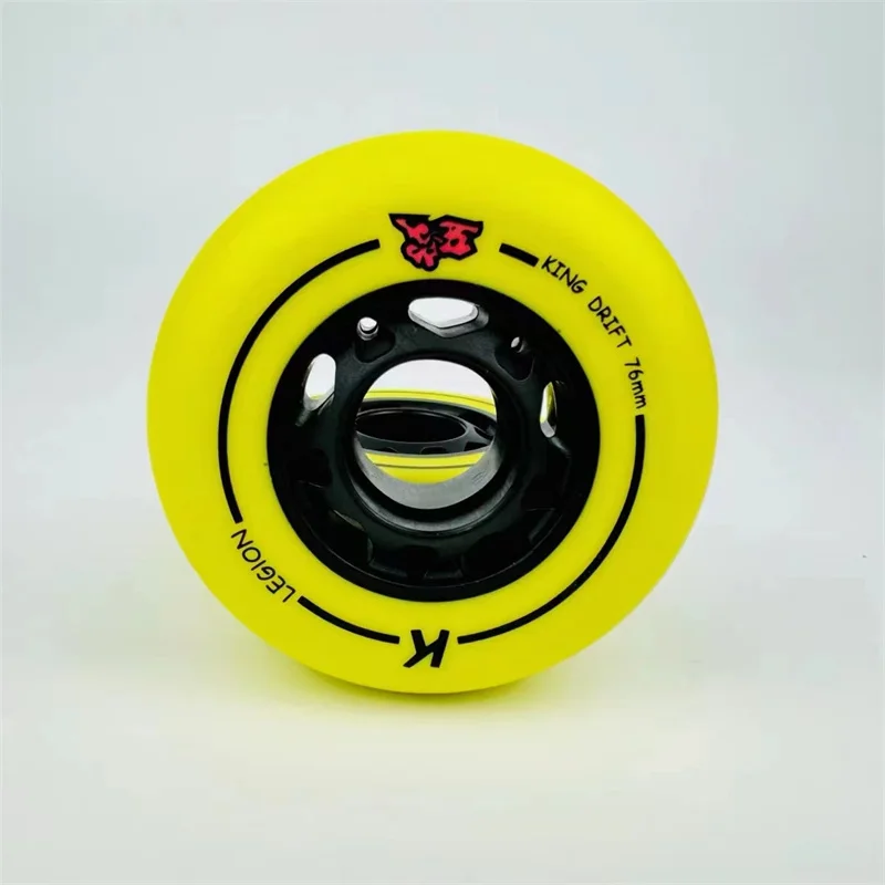 

93A Original LEGION Drift Wheel for Inline Skates Slide Shift Skating Yellow White 72mm 76mm 80mm Hard Sliding Roller Tires 8pcs