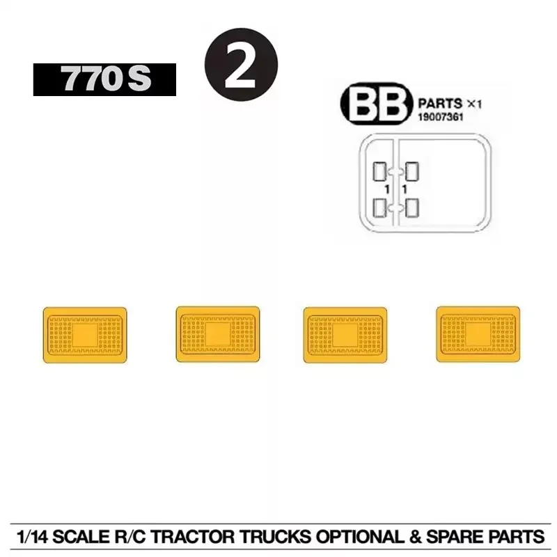 شفافة ضوء لوحة عاكس الضوء ل 1/14 Tamiya RC شاحنة قلابة ل سكانيا 770S 6X4 56368 8X4 56371 ترقية السيارات الملحقات #3