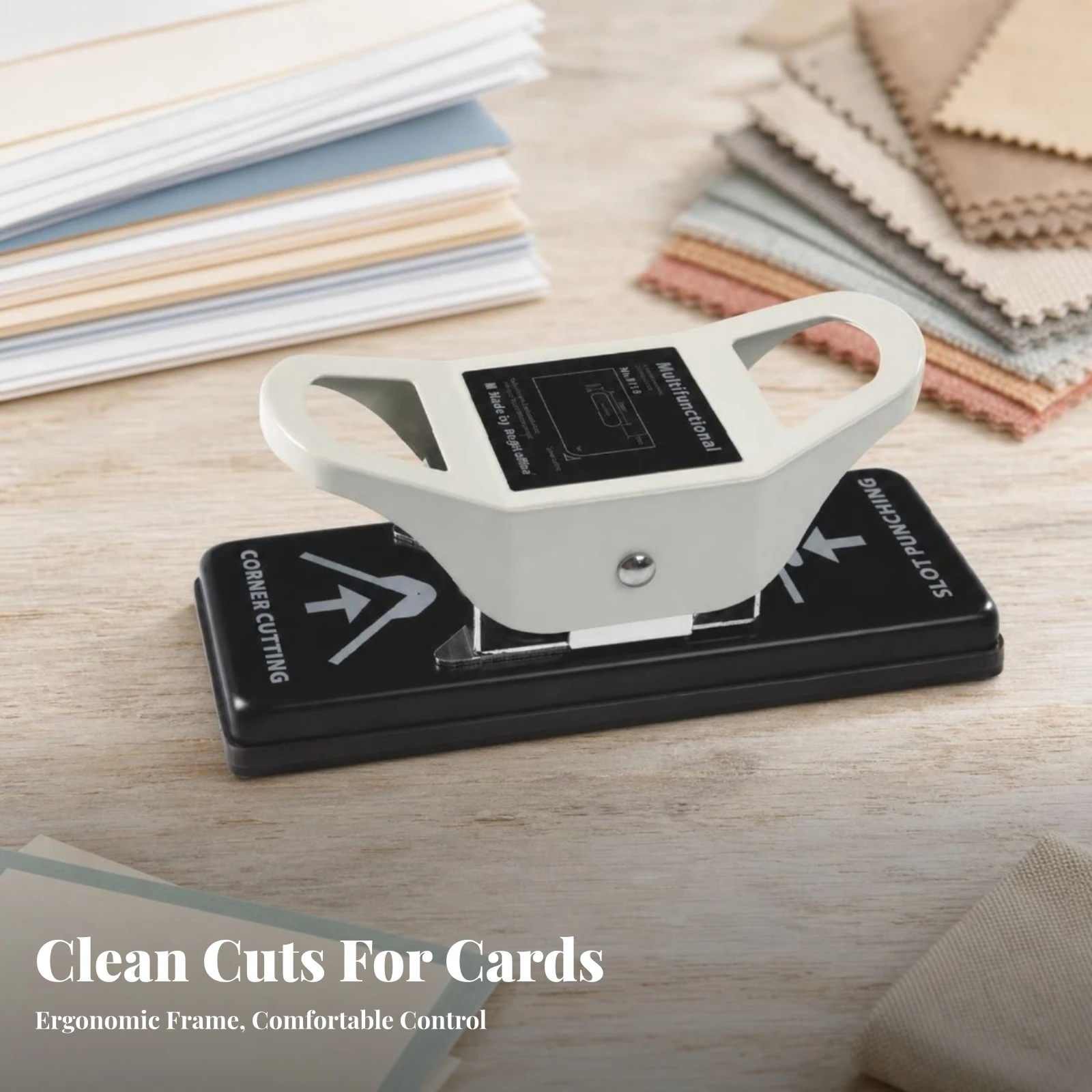 Slot Punch and Corner Cutter Multifunctional Manual Card Puncher Corner Rounder Punch Long-Lasting Exact for Crafters