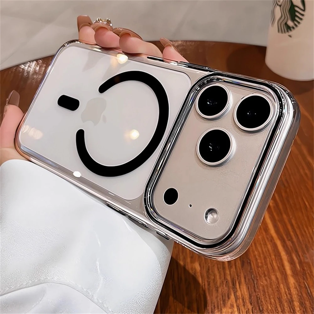 Transparente ultradünne PC-Hülle für MagSafe Magnetische Hülle für iPhone 18 17 16 15 14 13 Pro Max Plus Air Candy Color Stoßfeste Abdeckung – Detail 13