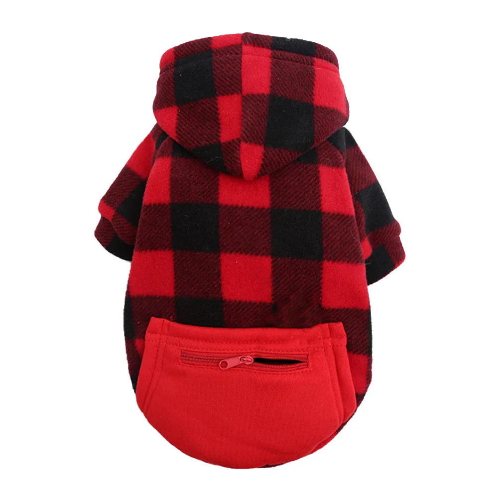 

Jacket with Hat Winter Pet Coat Small Dog Sweater Clothes Apparel Polyester Christmas Costume