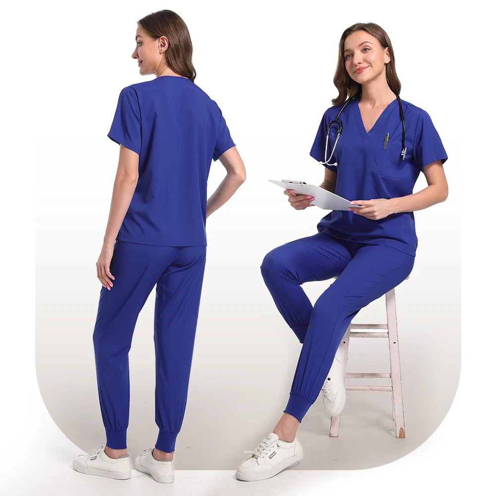 Doctors and Nurses in Beauty Salon Pet Hospital Dental Clinic and Operating Room Stylish Medical Work Uniform Set