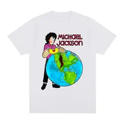 Michael Jackson 1997 World Tour Vintage T-shirt Heal the World Harajuku Streetwear Cotton Men T shirt New Tee Tshirt Womens Tops