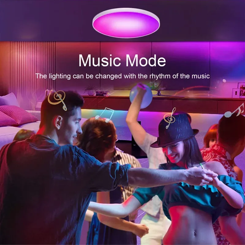 XIAOMI MIJIA ضوء السقف 24 واط LED RGB الحمام مصباح السقف الذكية واي فاي اليكسا جوجل مصباح مقاوم للماء للمنزل غرفة المعيشة ديكور