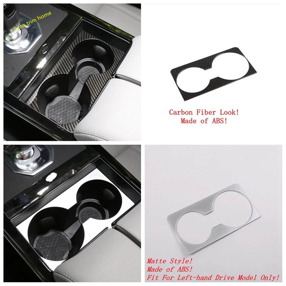 Console Center Front / Rear Seat Water Cup Holder Decor Panel Cover Trim Fit For Land Rover Range Rover Evoque L551 2020 - 2023