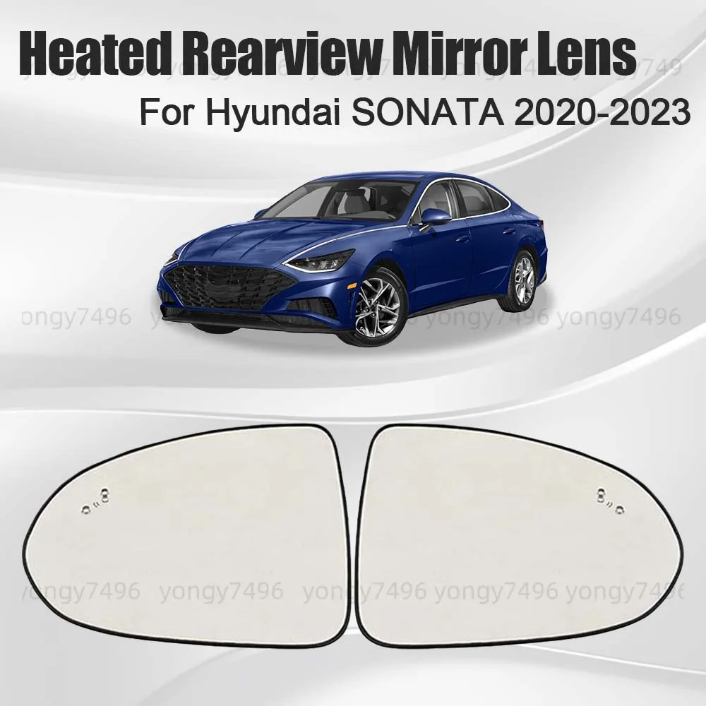 

Car Wide Angle Heated Rearview Mirror Lens For Hyundai SONATA 2020 2021 2022 2023 Cars Accessories Replace With Assistance Glass