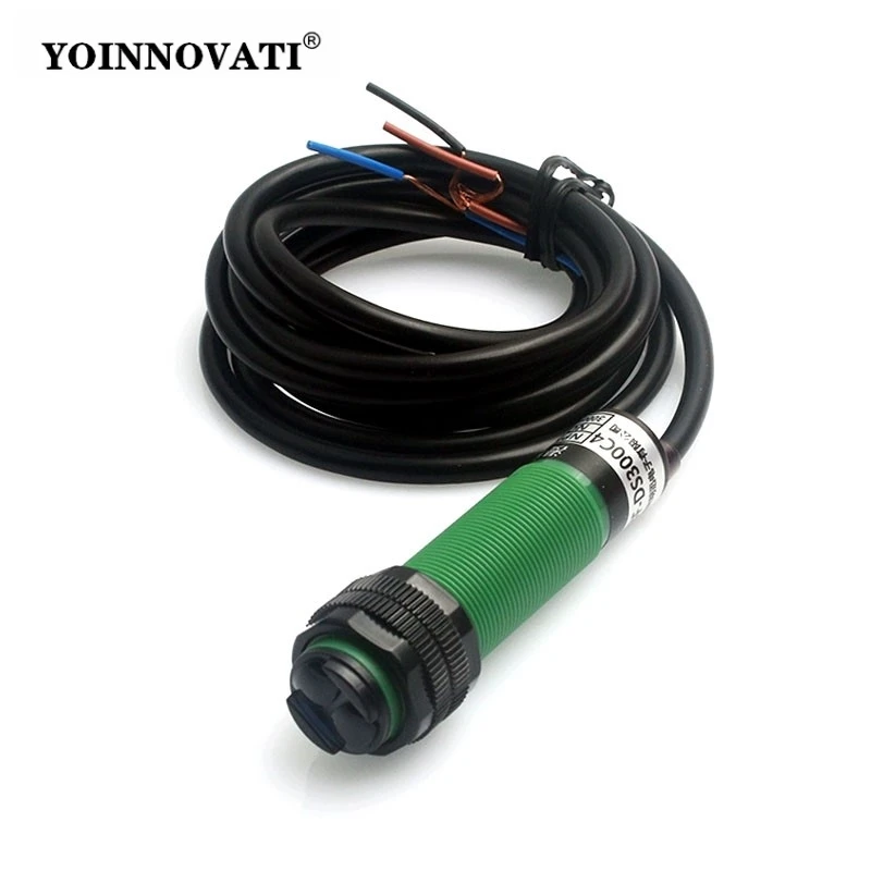 E3F-DS300C1/C2/C4/P1 IR Diffuse Reflective Photoelectric Sensor Switch | 3M Range Adjustable | 3-Wire NPN NO/NC