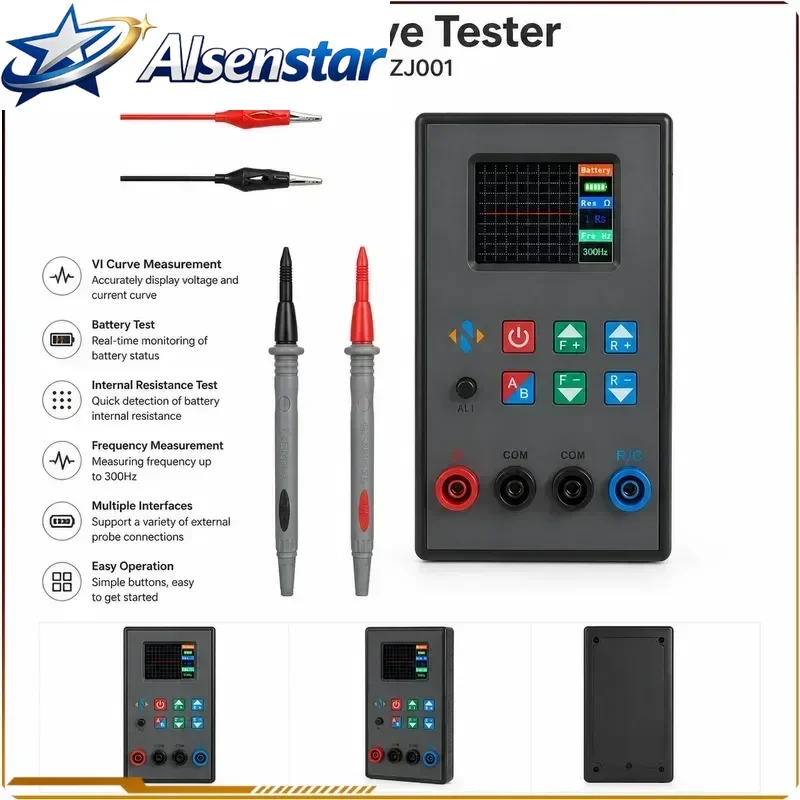 18 Levels Frequencies Adjustable with 2.0-inch TFT Screen NI-210SC Portable Dual Channel VI Curve Tester