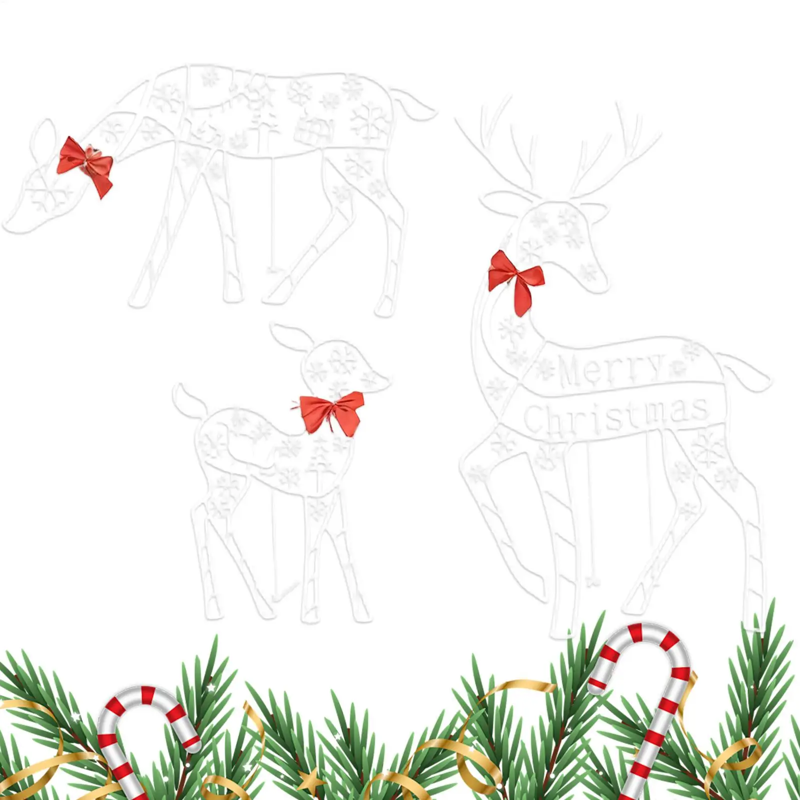 

Рождественский олень на открытом воздухе, крыльцо, сезонный декор, стоячий олень, садовые украшения для дома, планировщики вечеринок, суседство спереди