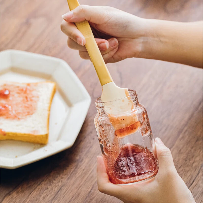 Household Two-in-one Baking Spatula Hightemperature Resistant Silicone Spatula Cream Jam Butter Spatula