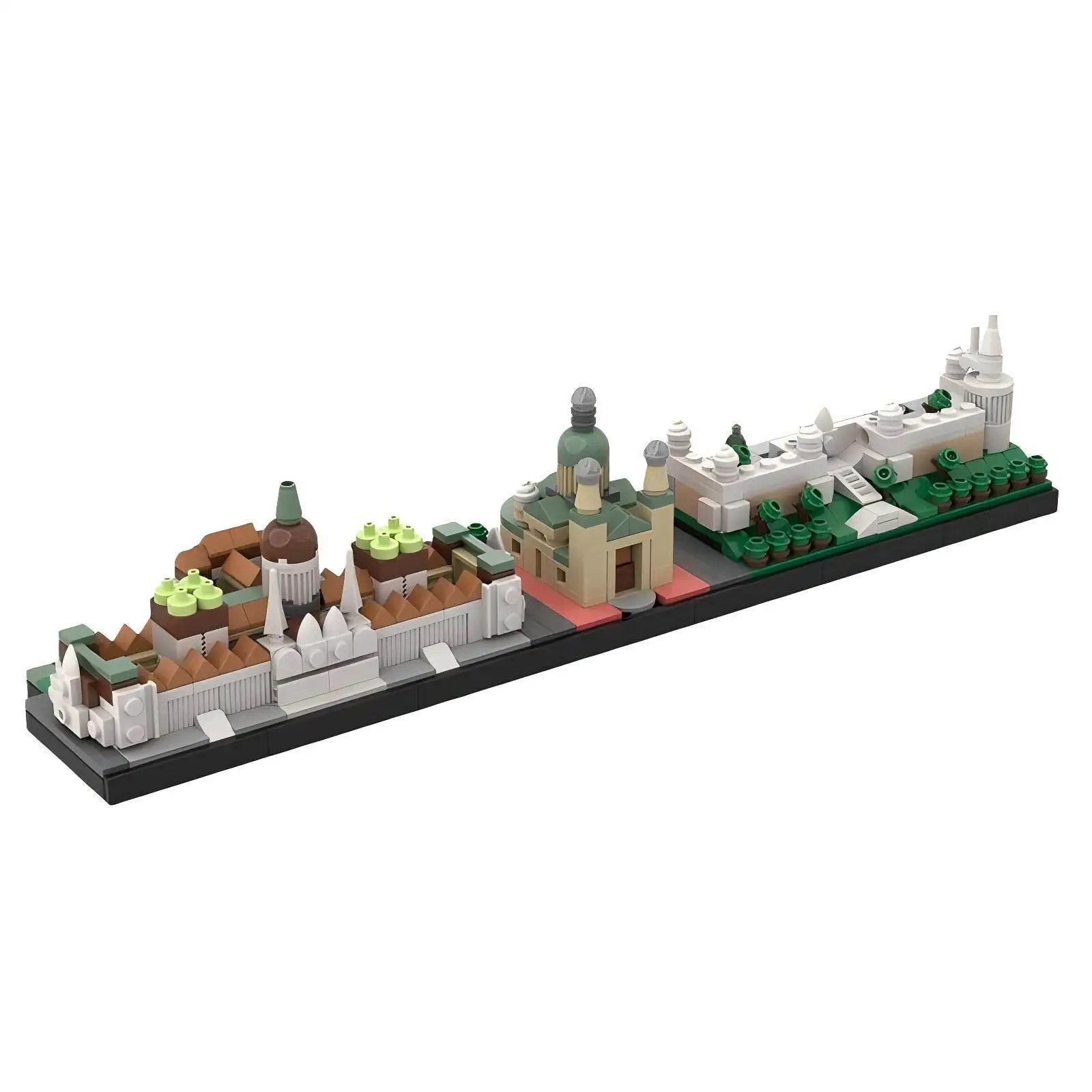 MOC-153744 Budapest Skyline Architecture Street Scene Model Educational Intelligence Children's Building Blocks Toy Gifts