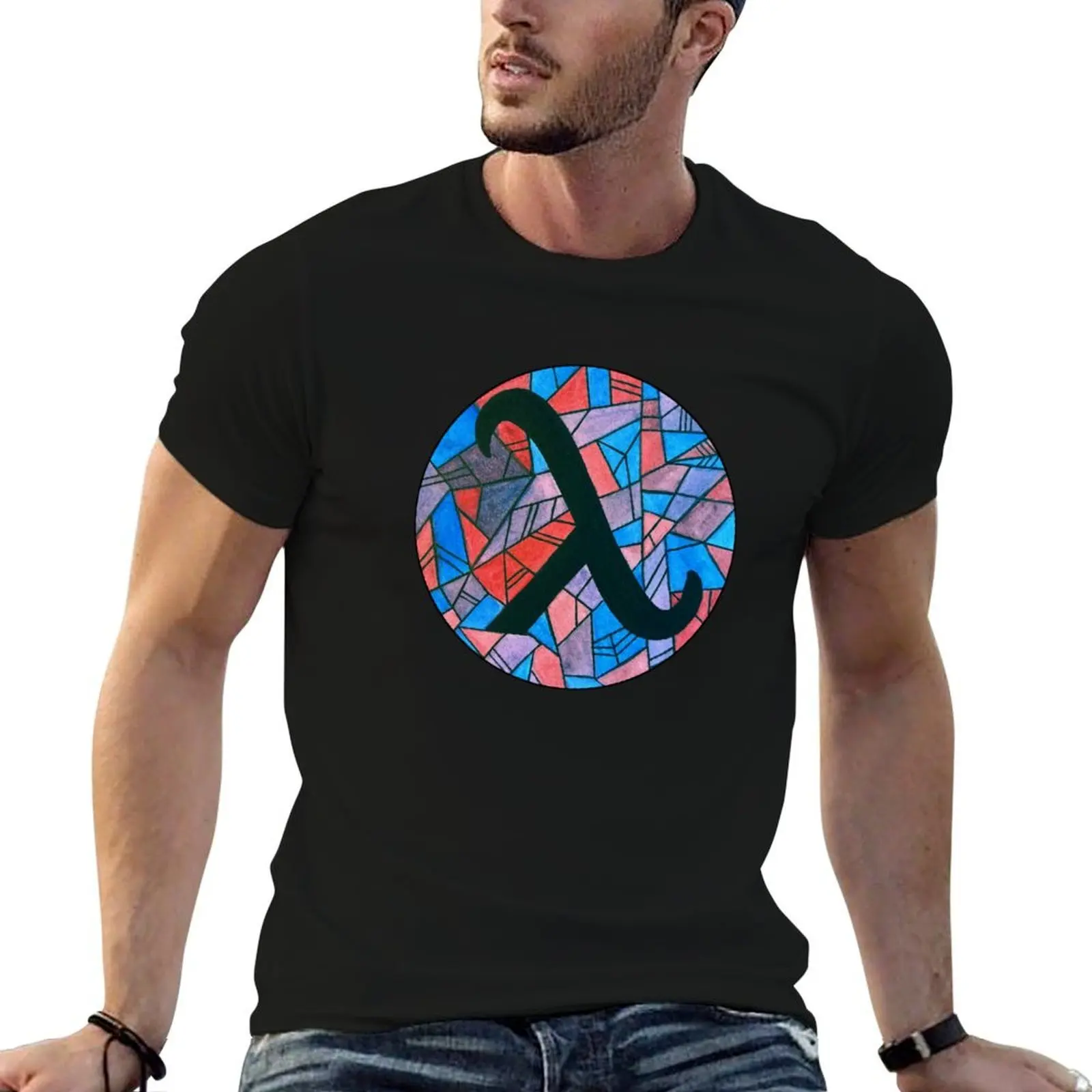 lambda T-Shirt funny t shirts cotton man t shirt summer man t shirt luxury T-shirt