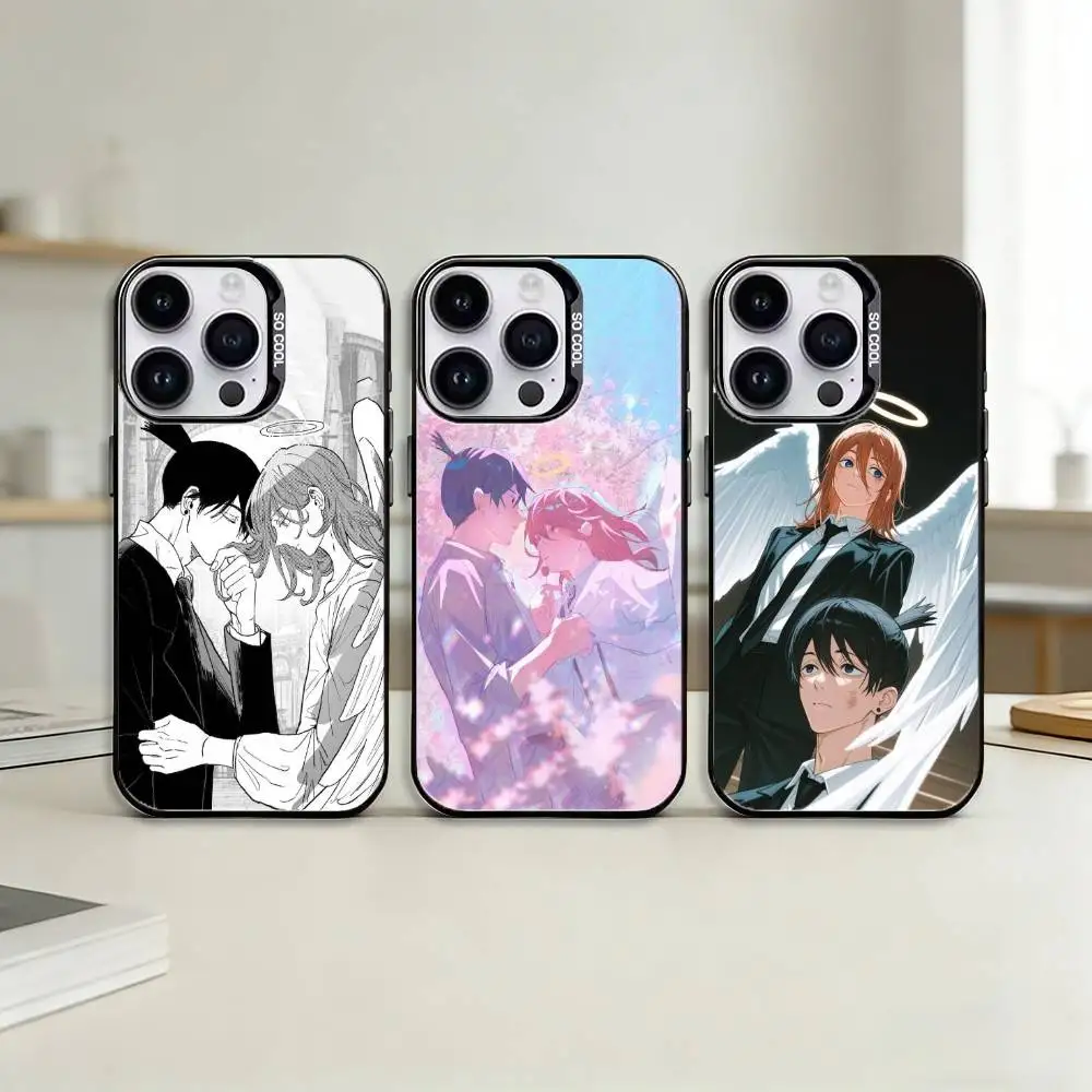 

A-Angels X A-Akis Phone Case For iPhone 17,16,15,14,13,12,11,Pro Max,Plus Candy Silver Cover