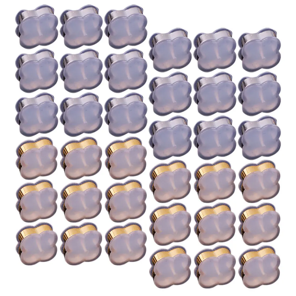 

50pcs Silicone For Studs Heavy Support Backs Locking Earring Backs For Hook Earrings Earring Accessories Jewelry Making Findings
