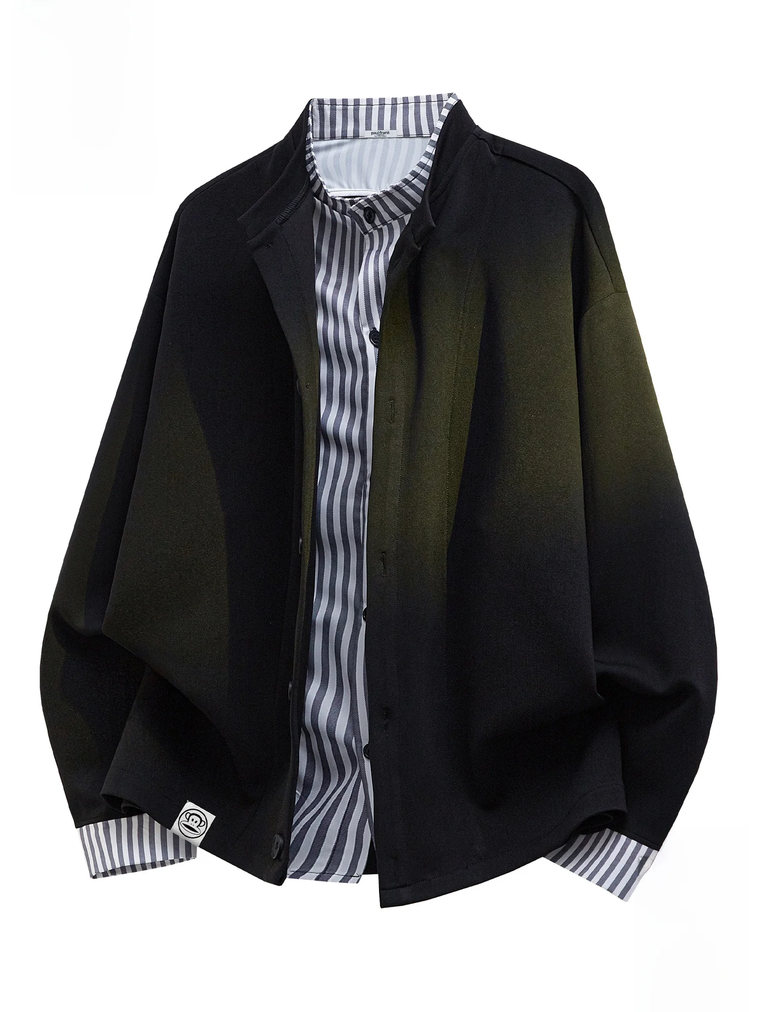 

PaulFrank American Sle Mo Two-Piece Open Cardigan Sweatirt Men's Casual Splicing Spring Trendy Top Large Mouth Monkey