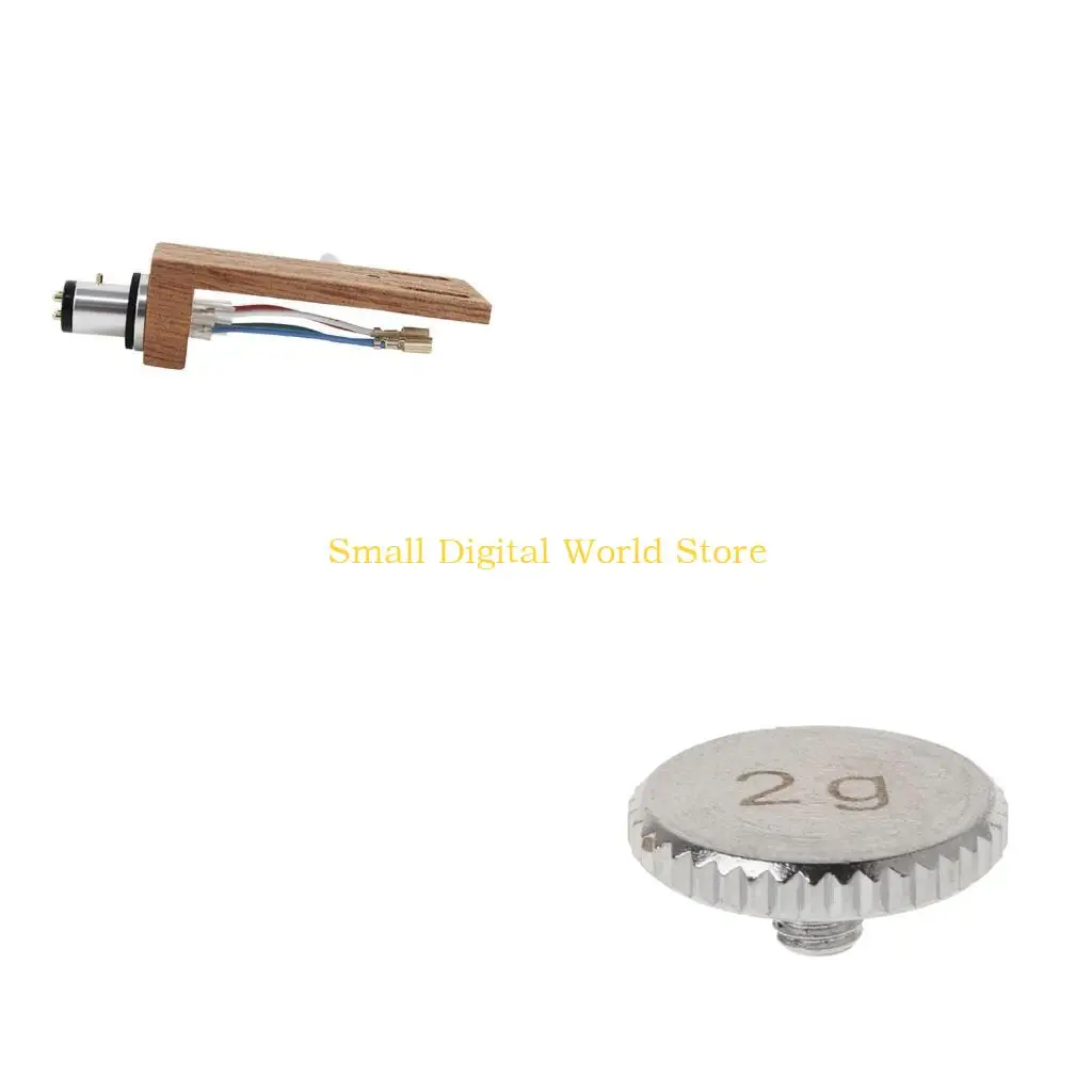77UB Cherry Turntable Headshell Mount Universal for LP Phono Cartridge Replacement Phonograph for Head Holder