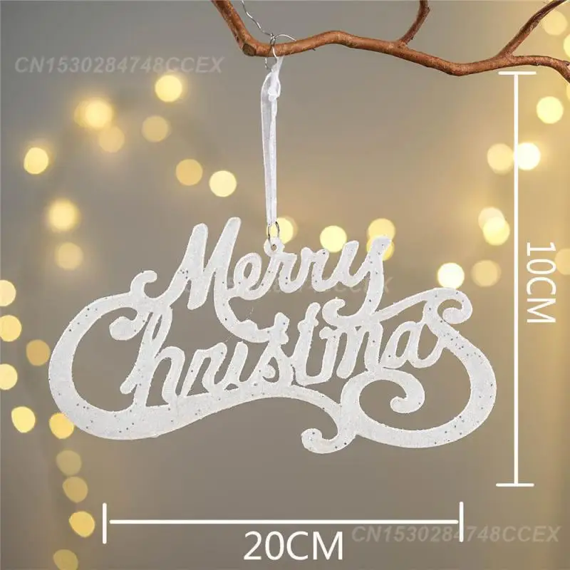 2PCS Christmas Tree Decoration Widely Used Thickening Fashionable Charming Holiday Gifts Luminous Letter Pendant