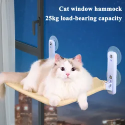 Cat Window Hammock Pet Climb Frame Strong Suction Cups Foldable Hang Suspension No installation litter box Bed Pet Accessories