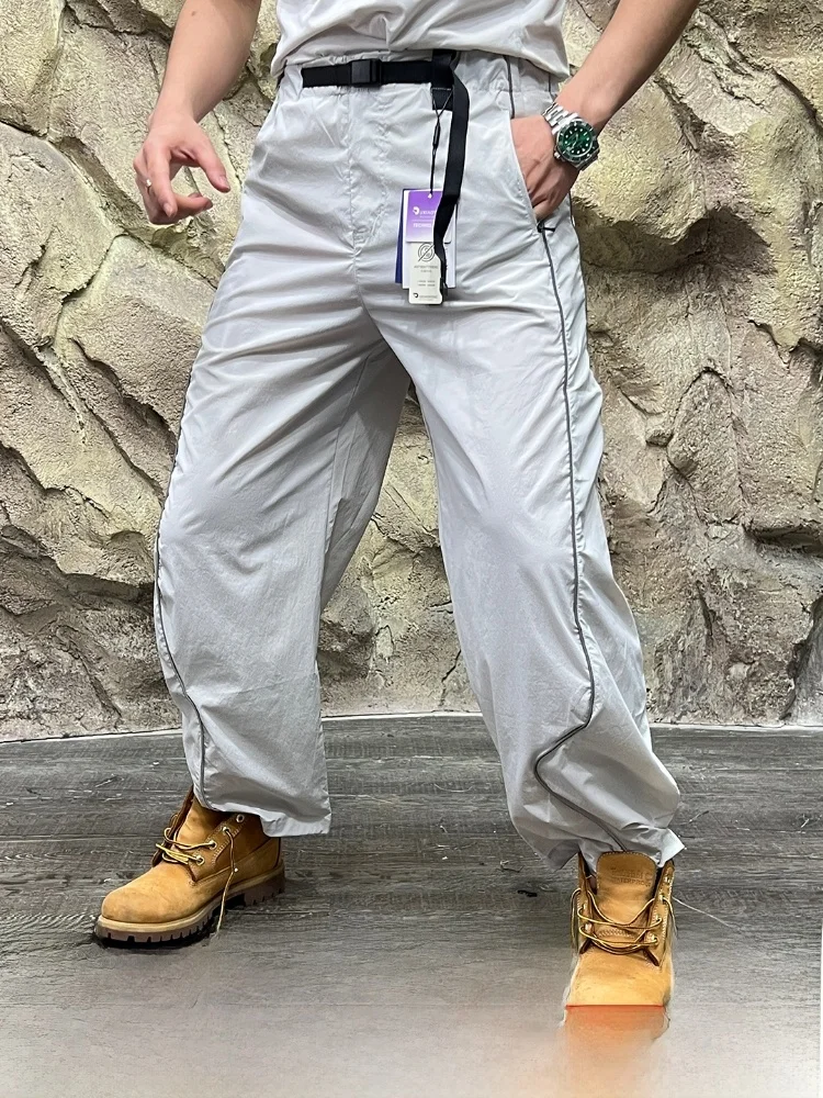 

Уличные мужские и женские легкие дышащие водонепроницаемые спортивные светоотражающие повседневные брюки ножевого цвета для поездок на работу