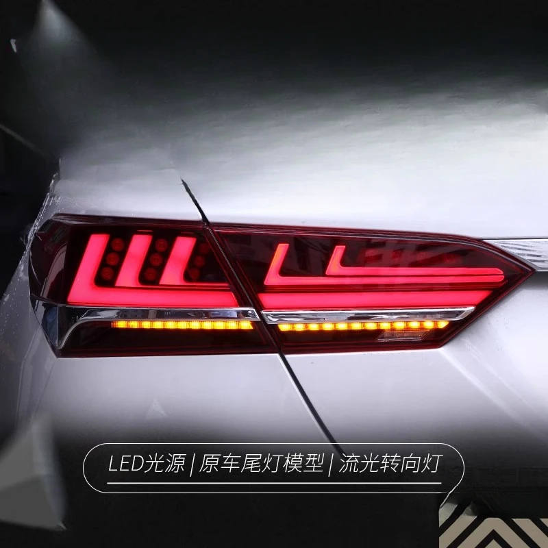 Suitable for Toyota Eighth Generation New Camry  18-20 Tail Light Assembly Modified LED Flowing Turn Signal Driving Light