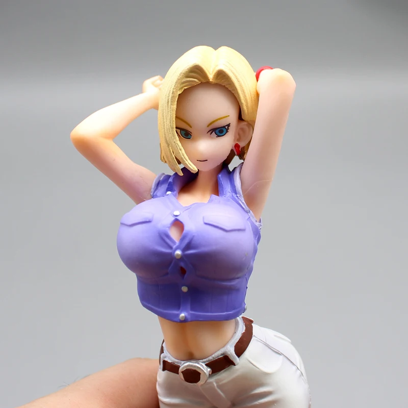 Dragon Ball Android 18 lazuli 8" Animation Figure , Artificial Anime Model Ornamental Gift Garage Kit Ornaments Decoration