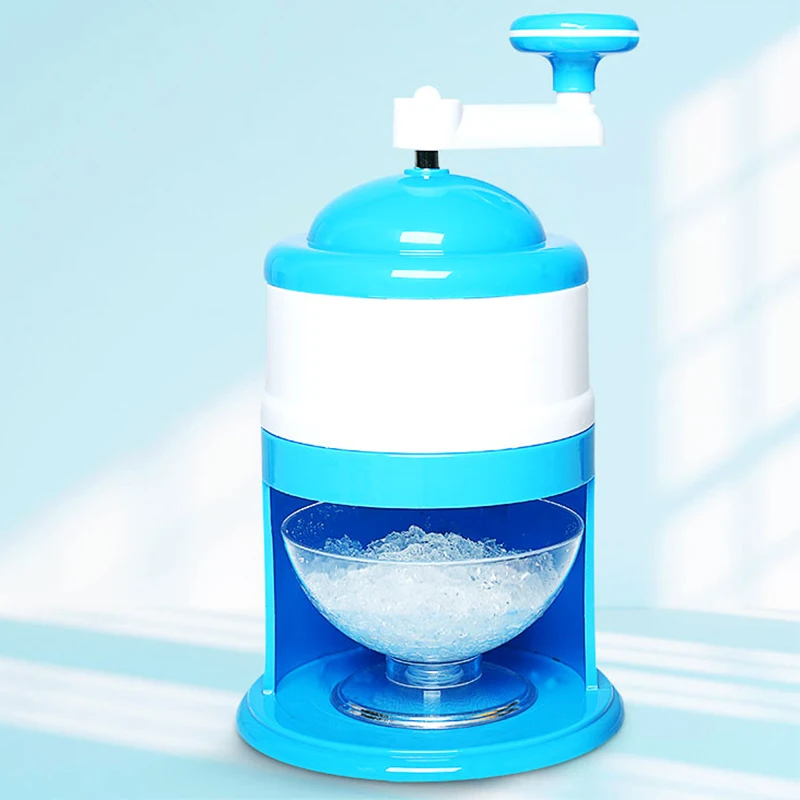Shaved Ice Machine Household Small Ice Crusher Smoothie Machine Manual Ice Maker Ice Breaker Hand Shake Food Grade ABS