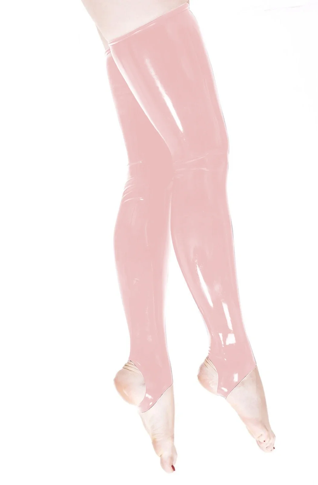 

Новые латексные чулки-гольфы из 100% каучука, розовые, 0.4 мм, для клубных вечеринок, размеры XS-XXL