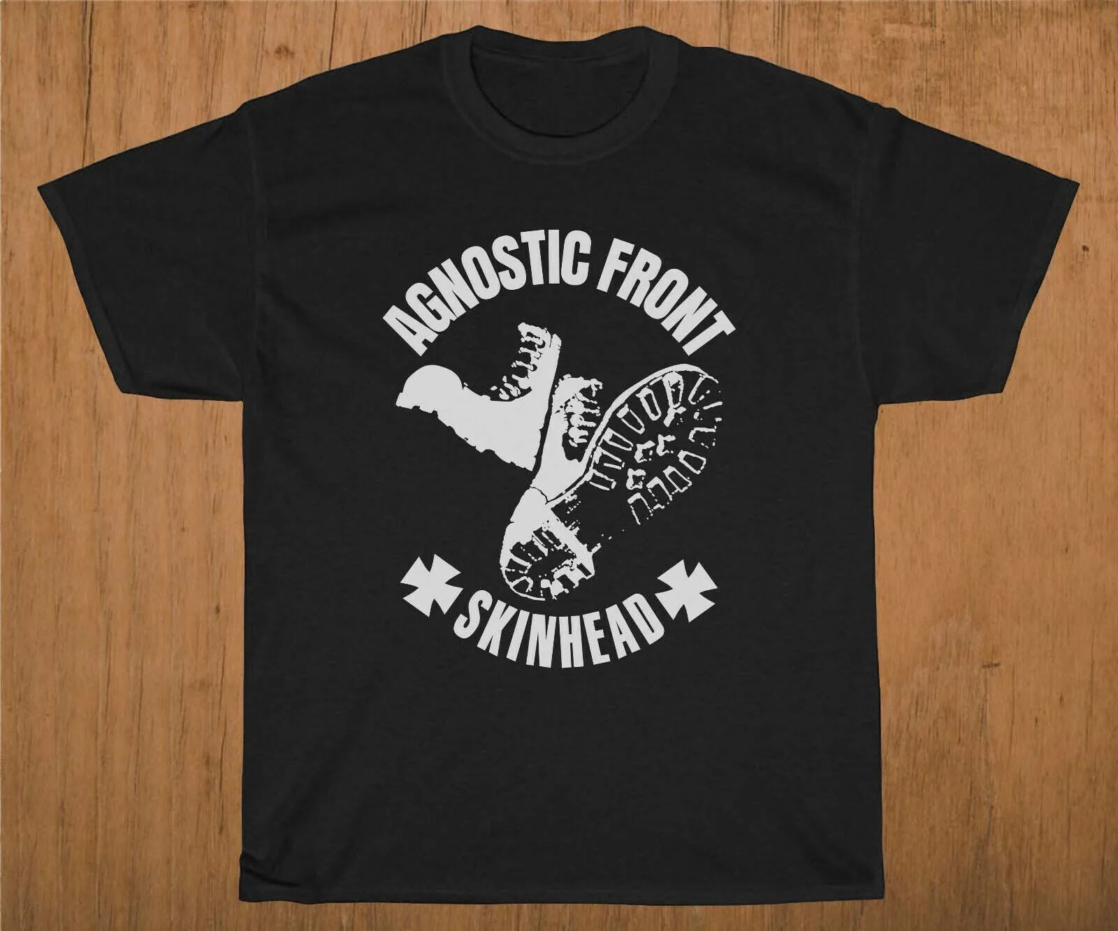 

trend Merry Christmas Agnostic Front Cotton Black T Shirt