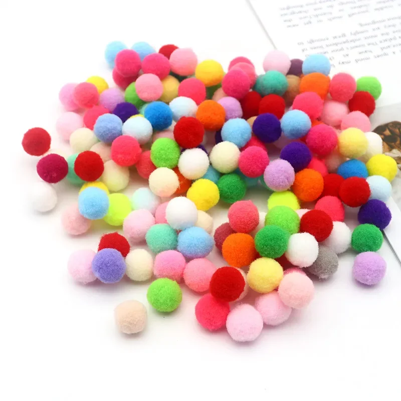 50g Multi-size Pompoms 8 Mm 10 Mm 15 Mm 20 Mm 25 Mm 30 Mm Fluffy Soft Plush Crafts DIY Home Decoration Scarf Sewing Supplies