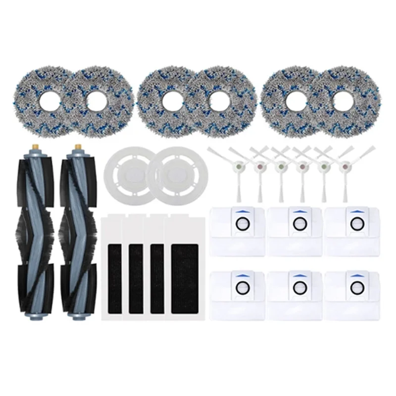 M04K Accessories Kit For Ecovacs Deebot T20 OMNI/T20/T20 Max/T20 Pro Vacuum Replace Main Side Brush Mop HEPA Filter Dust Bag