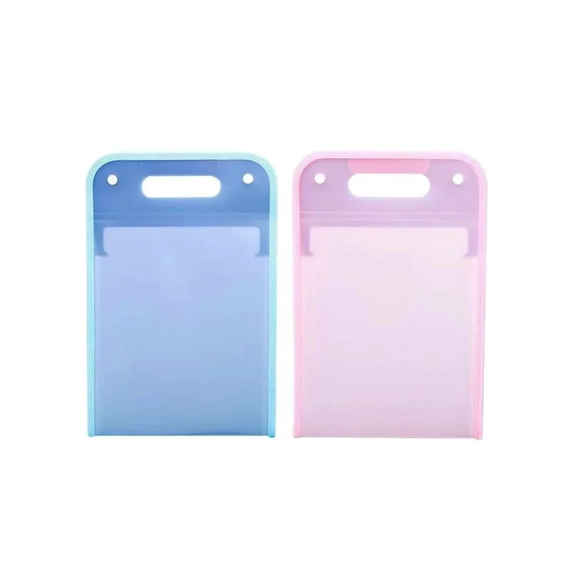 Portable Vertical Hand-held Organ Bag Test Paper Holder Storage Bag Subject Classification Storage Bag File Folder File Folder