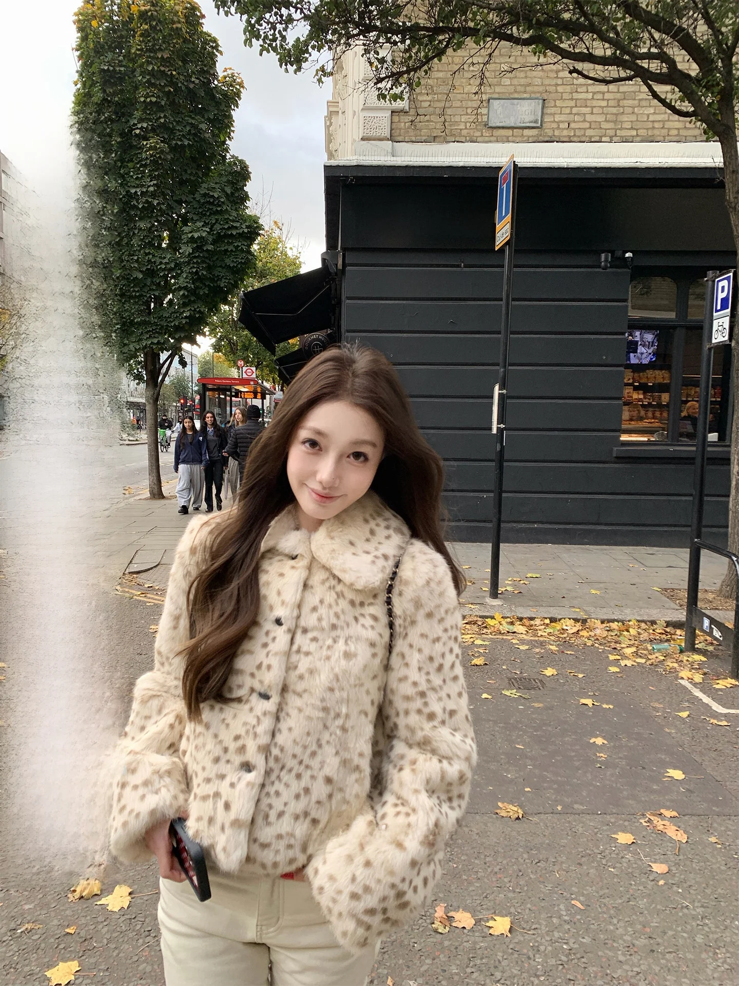 

Женское пальто Chestnut Happy Warmth с отделкой из кроличьего меха, с отложным воротником, зимняя верхняя одежда, повседневное, укороченное, из полиэстера