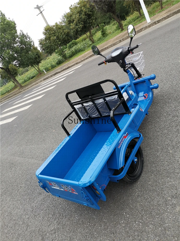 Electric tricycle load small freight flatbed