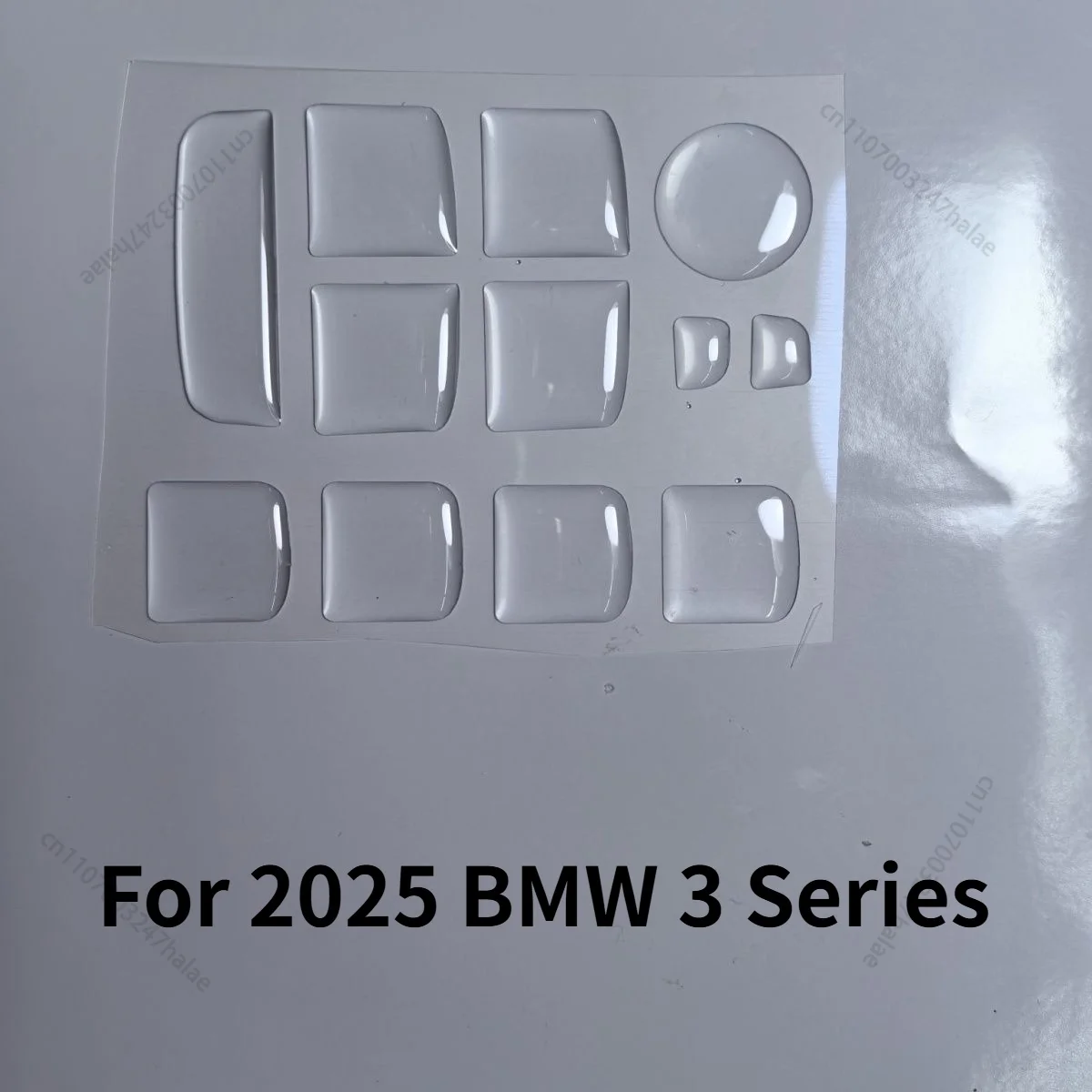 For 2025 BMW 3 Series Steering Wheel & Window Lift Panel Epoxy Button Protector, Center Console Anti-scratch Sticker